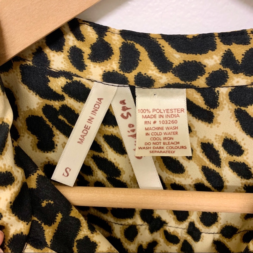 Leopard Button Up Shirt - Picture 3 of 5